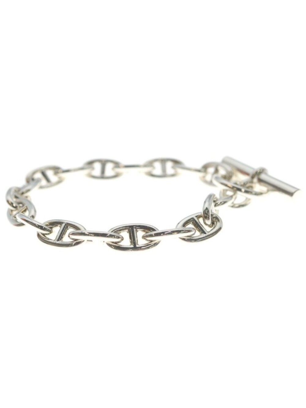Hermes Chaine D'ancre MM 18 Pieces Bracelet Chain Silver - Picture 3 of 6